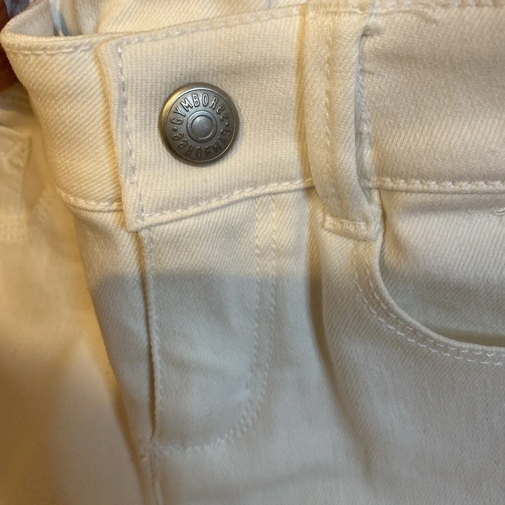 Gymboree Girls White Denim Bermuda Short Size 6 NWOT‎ 2017 Tag